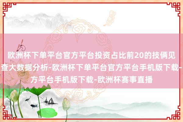 欧洲杯下单平台官方平台投资占比前20的技俩见下表:通过天眼查大数据分析-欧洲杯下单平台官方平台手机版下载-欧洲杯赛事直播