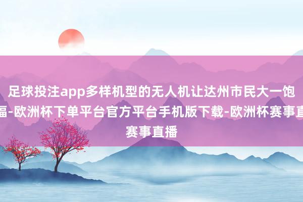 足球投注app多样机型的无人机让达州市民大一饱眼福-欧洲杯下单平台官方平台手机版下载-欧洲杯赛事直播
